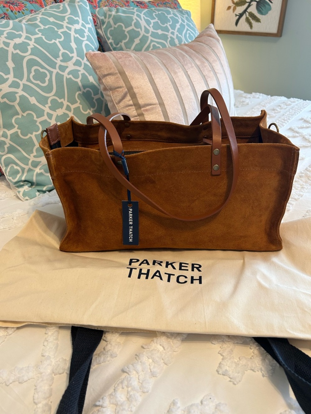 Parker Thatch East West Mimi Suede Tote Bag